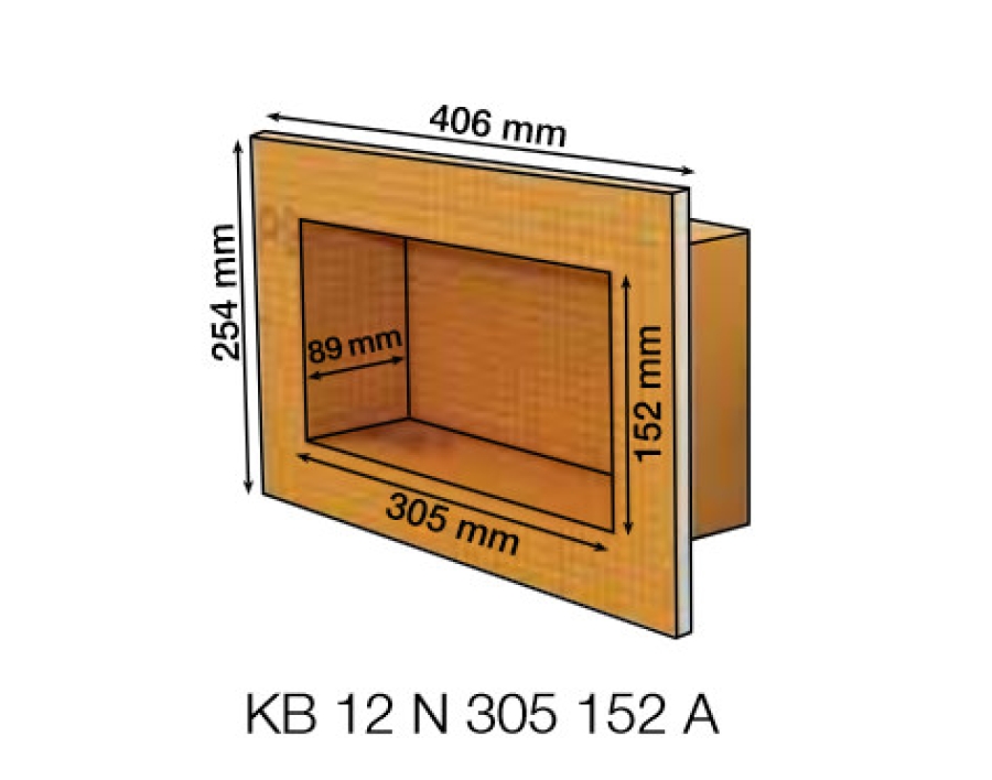 Schlüter Wandnische KERDI-BOARD-N 305x152x89 mm