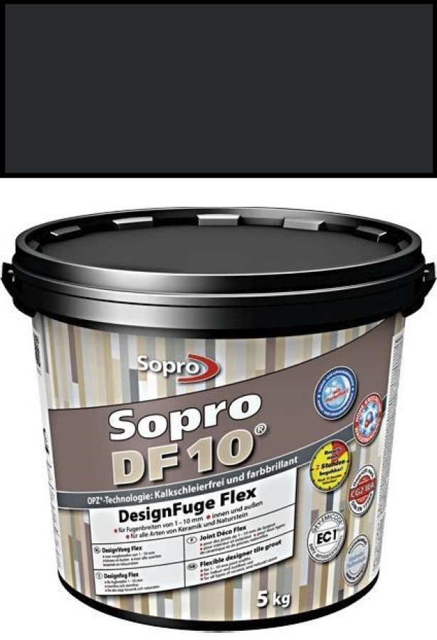 Sopro DesignFuge 1061 Flex DF10 schwarz 1kg Eimer