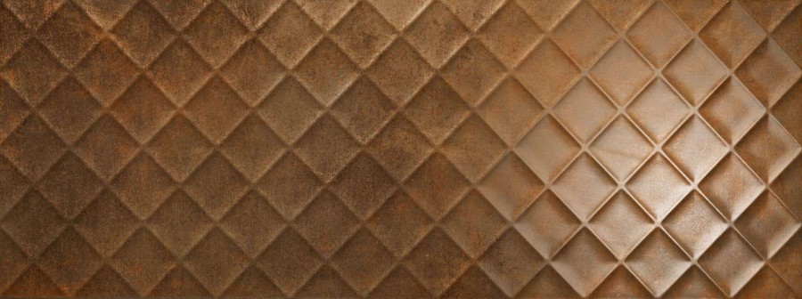 Love Tiles Metallic Corten Wanddekor Chess 45x120 cm