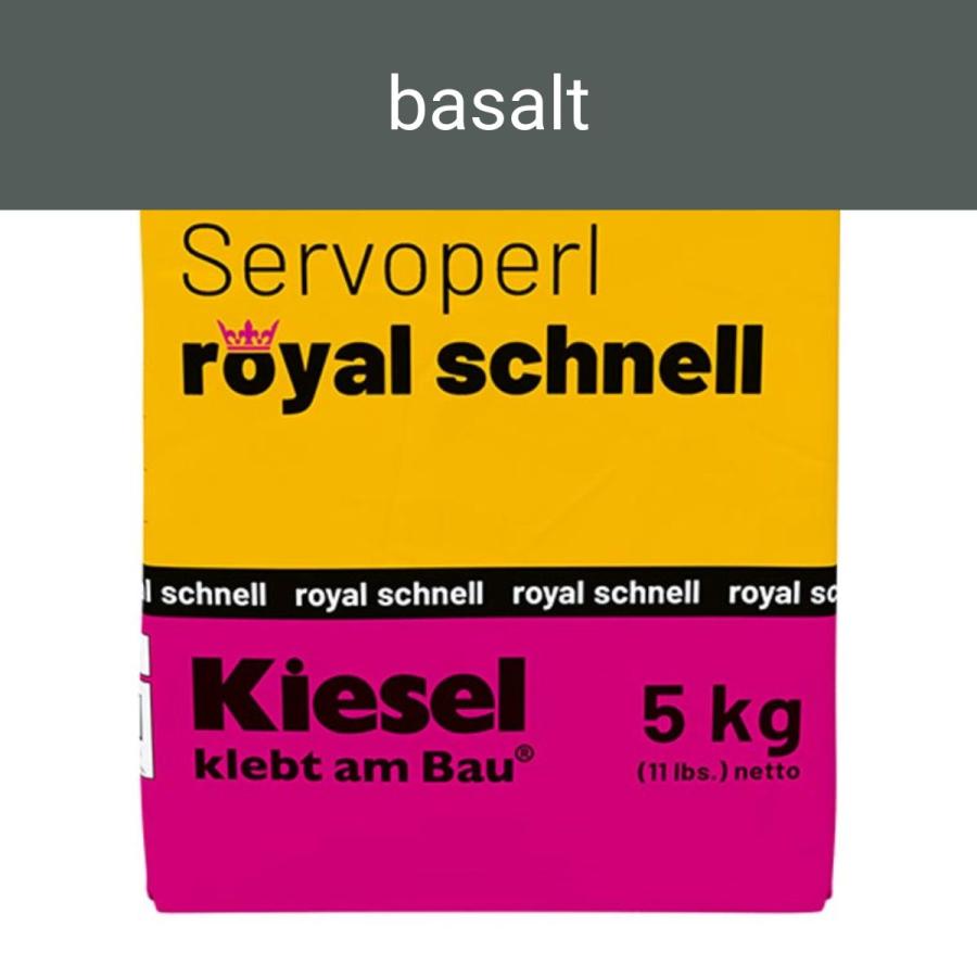 Kiesel Servoperl royal schnell basalt flexible Premiumfuge 5 kg Papierbeutel
