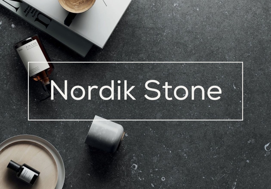 Flaviker Nordik Stone Boden- und Wandfliese Grey anpoliert 120x120 cm
