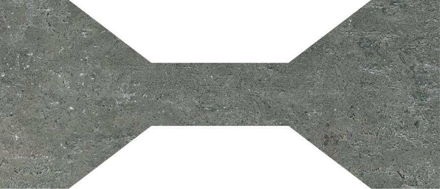 Florim Creative Design Pietre/3 Limestone Coal Naturale Dekor Papillon 34,5x80 cm