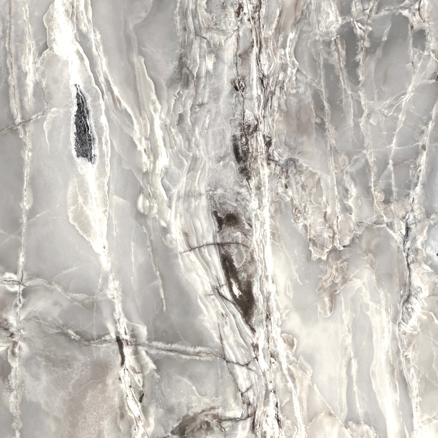 Florim Creative Design Onyx&More Silver Blend Satin Boden- und Wandfliese 80x80 cm