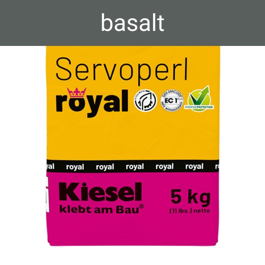 Kiesel Servoperl royal basalt flexible Premiumfuge 5 kg Papierbeutel