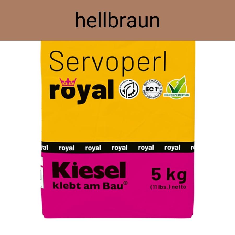 Kiesel Servoperl royal hellbraun flexible Premiumfuge 5 kg Papierbeutel