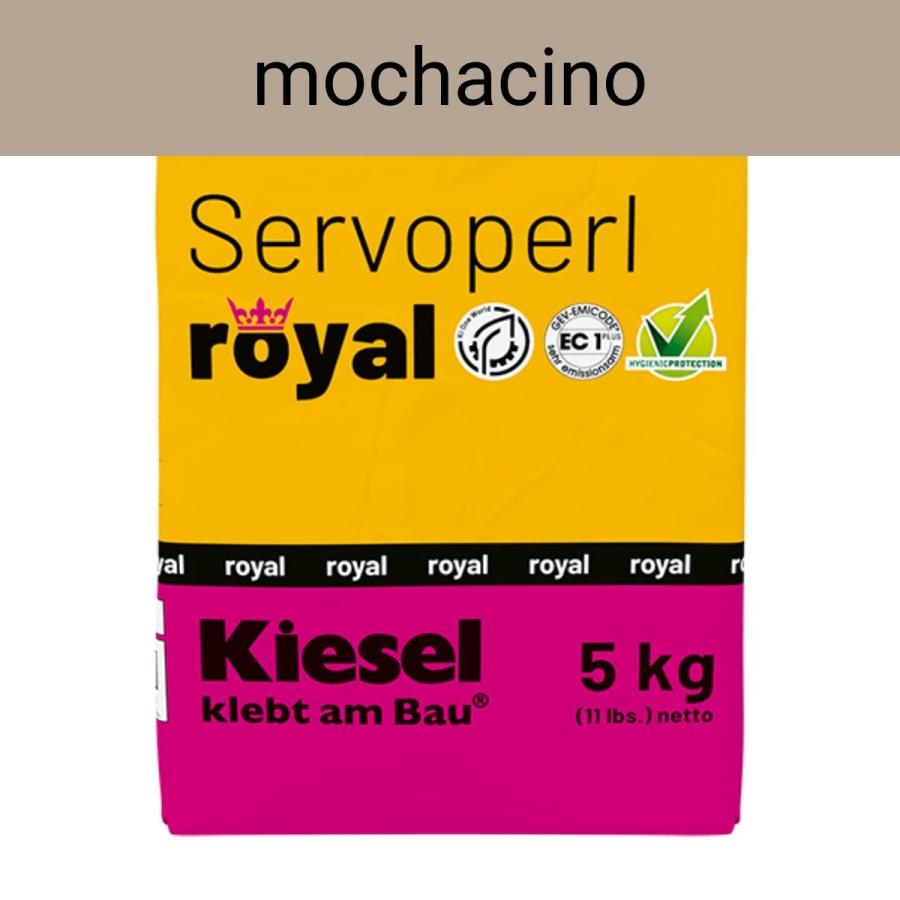 Kiesel Servoperl royal mochacino flexible Premiumfuge 5 kg Papierbeutel
