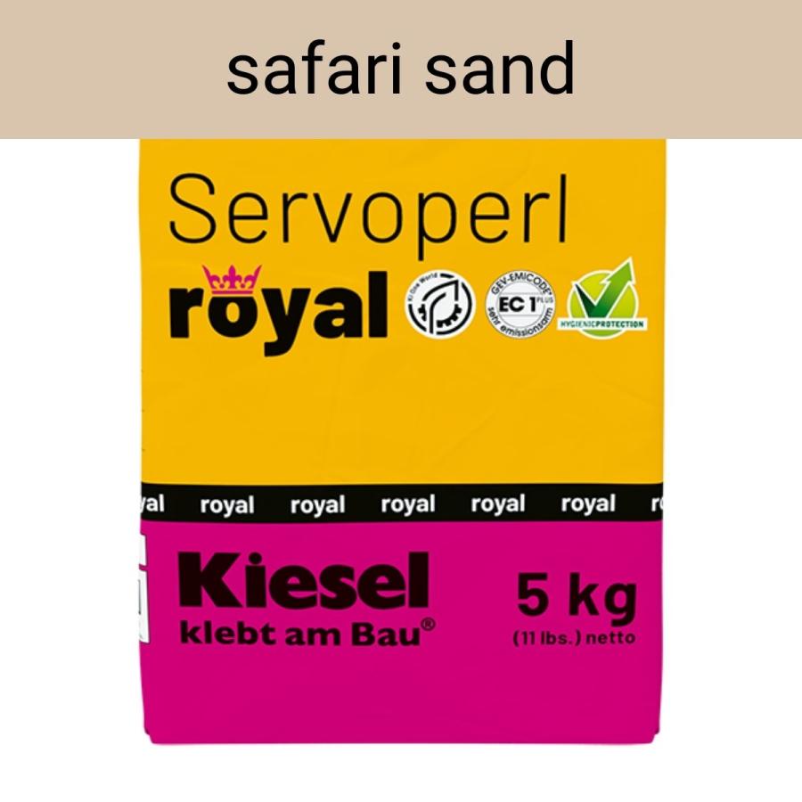 Kiesel Servoperl royal safari sand flexible Premiumfuge 5 kg Papierbeutel