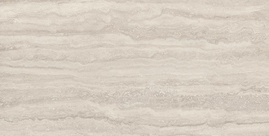 Provenza Unique Travertine Boden- und Wandfliese Silver Vein Cut glänzend 60x120 cm