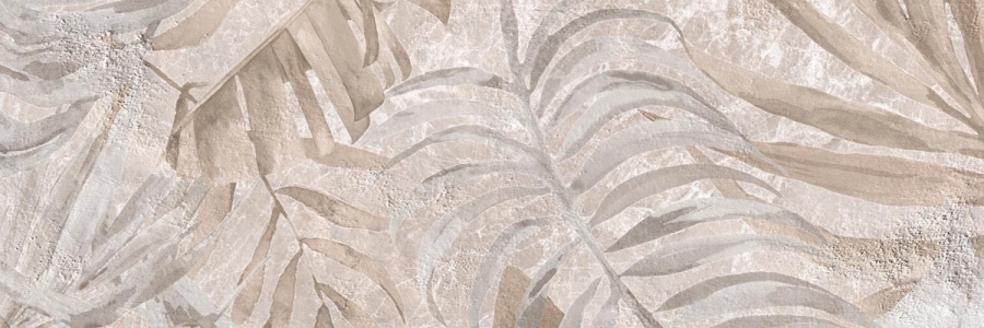 Keraben Idyllic Wandfliese Palms Art Sand Vecchio 40x120 cm