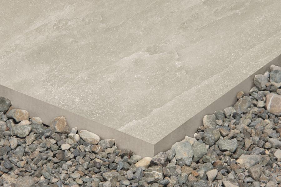 Provenza Saltstone Terrassenplatte Grey Ash matt 80x80 cm