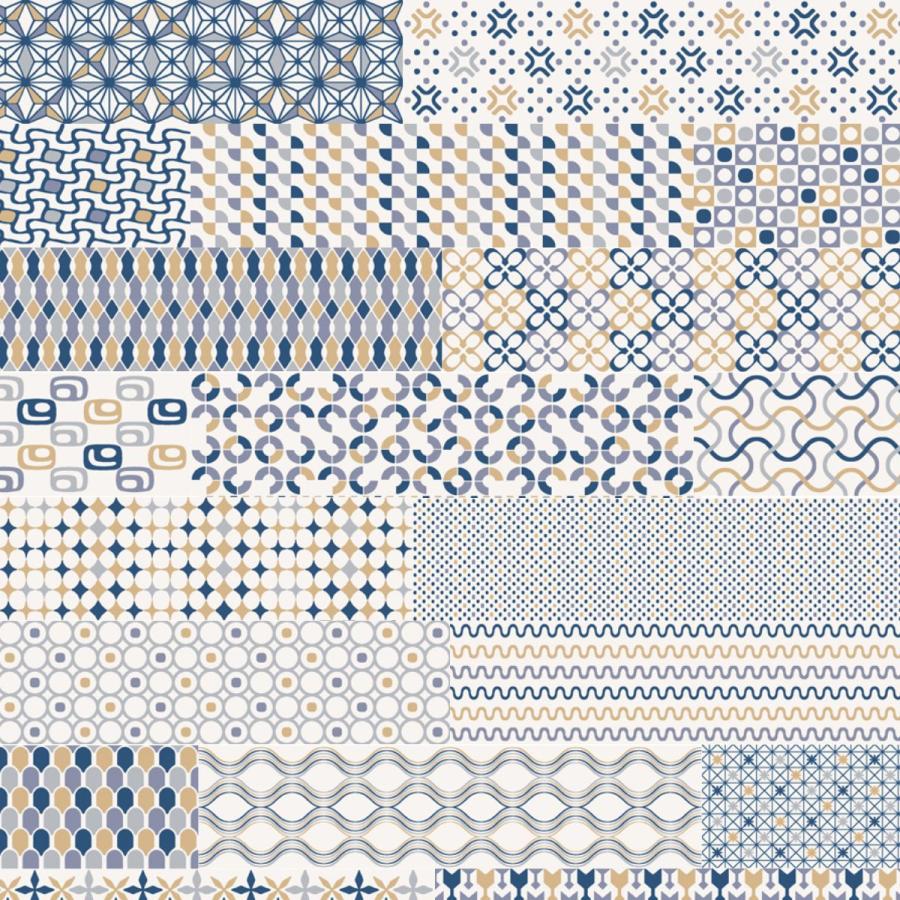 Sant Agostino Decorline Cold Multi Naturale Patternbrick 7,3x30 cm