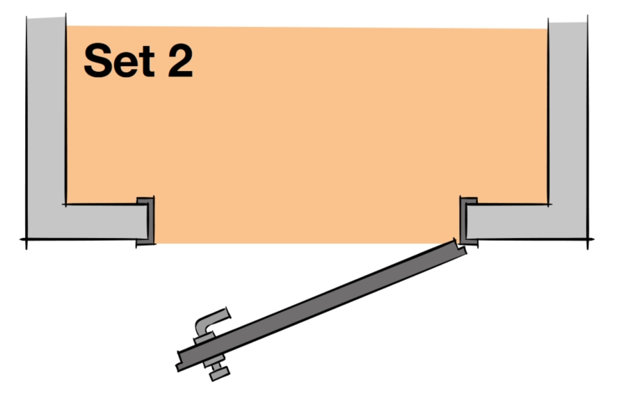 Schlüter KERDI-CID Andichtungs-Set 2 für Tür-Durchgänge, Höhe: 11 mm