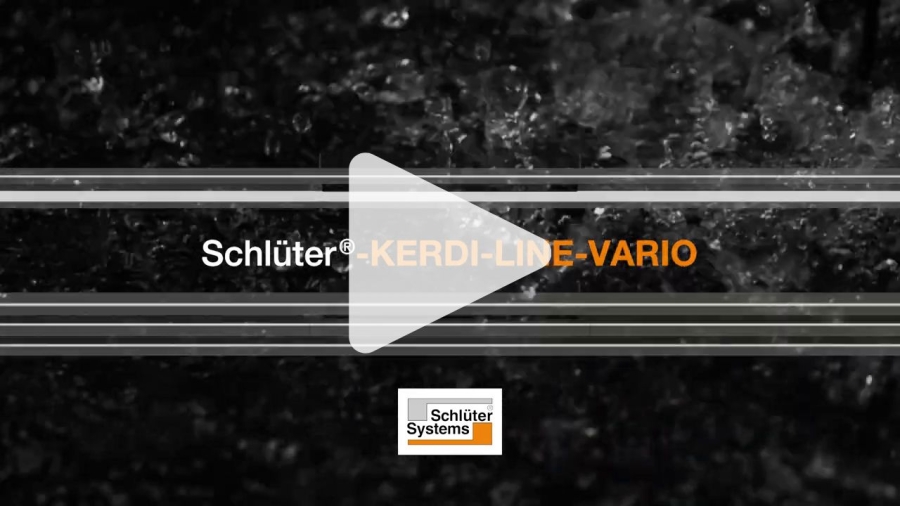 Schlüter KERDI-LINE-VARIO Entwässerungsprofil 180 cm COVE 26 Dunkelanthrazit