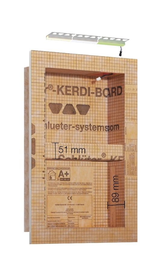 Schlüter LIPROTEC EASY Nischen-Set 305x508mm RGB+W mit Bluetooth-Receiver