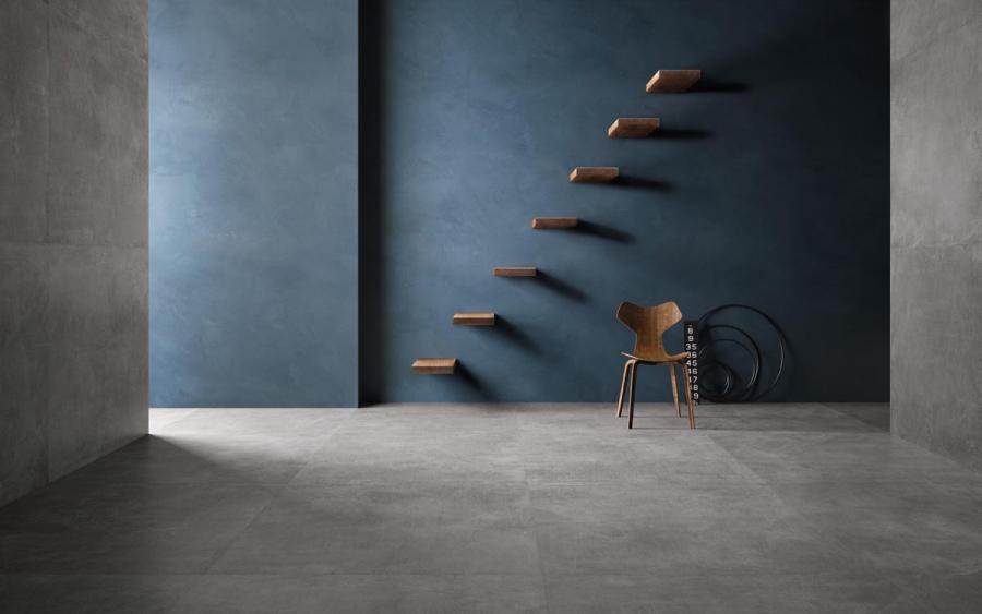 Sant Agostino Set Concrete Dark Naturale Boden- und Wandfliese 90x90 cm