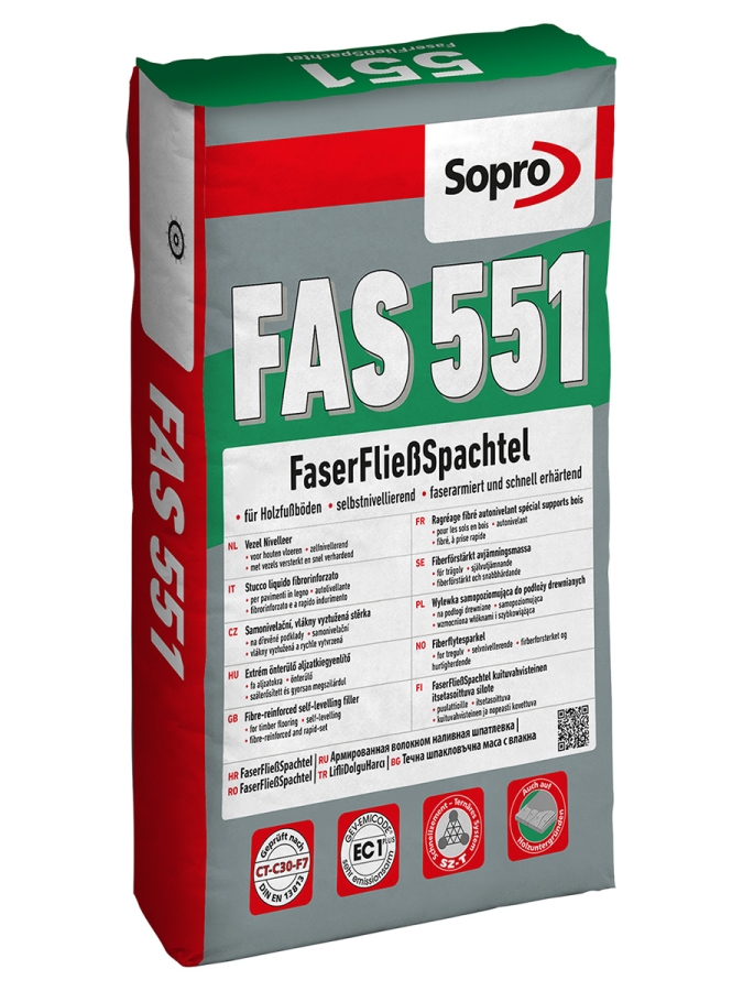Sopro Renosan FaserFließSpachtel FAS 551 Sack 25 kg