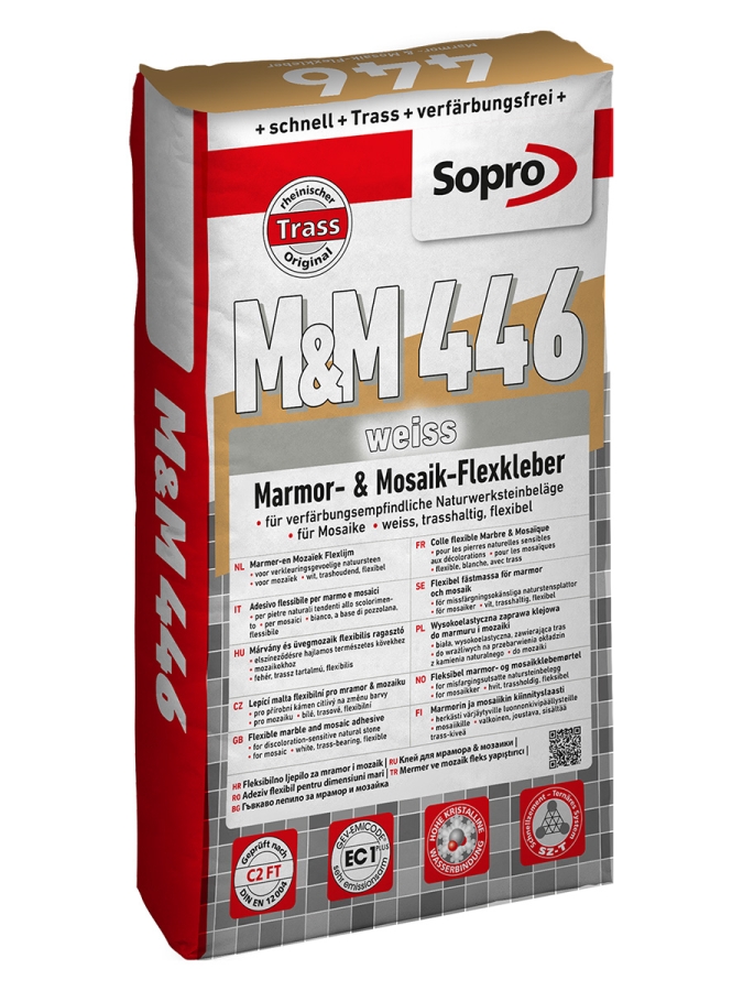 Sopro Marmor- & Mosaik-FlexKleber weiss M&M 446 5kg Beutel