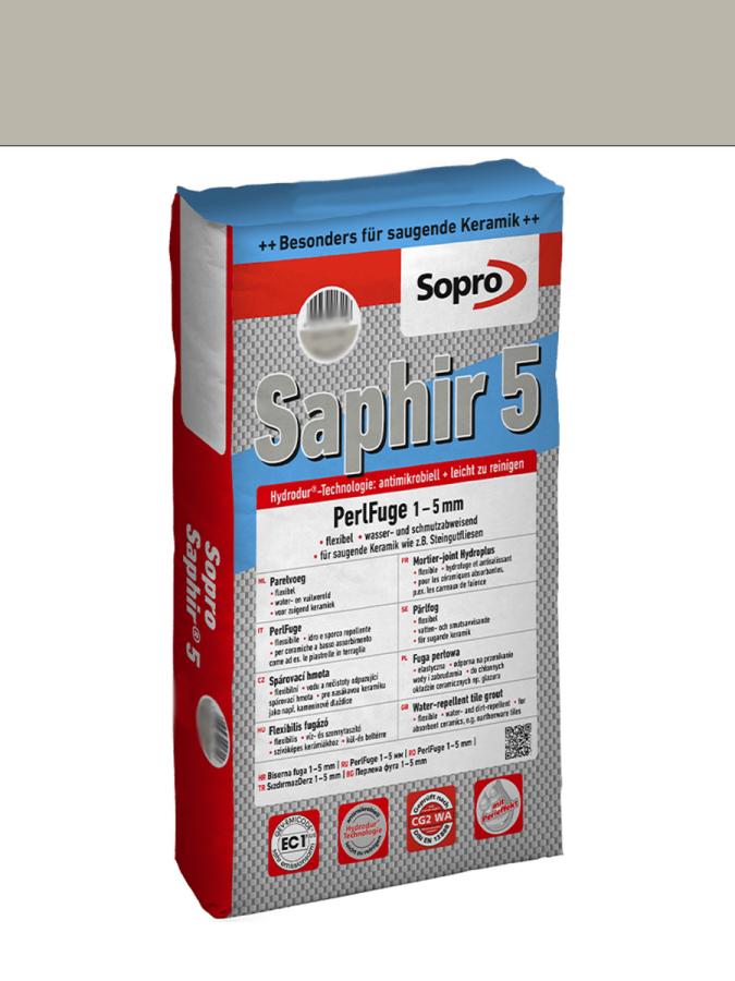 Sopro Saphir 5 Perlfuge 913 grau 15 Sack 15kg