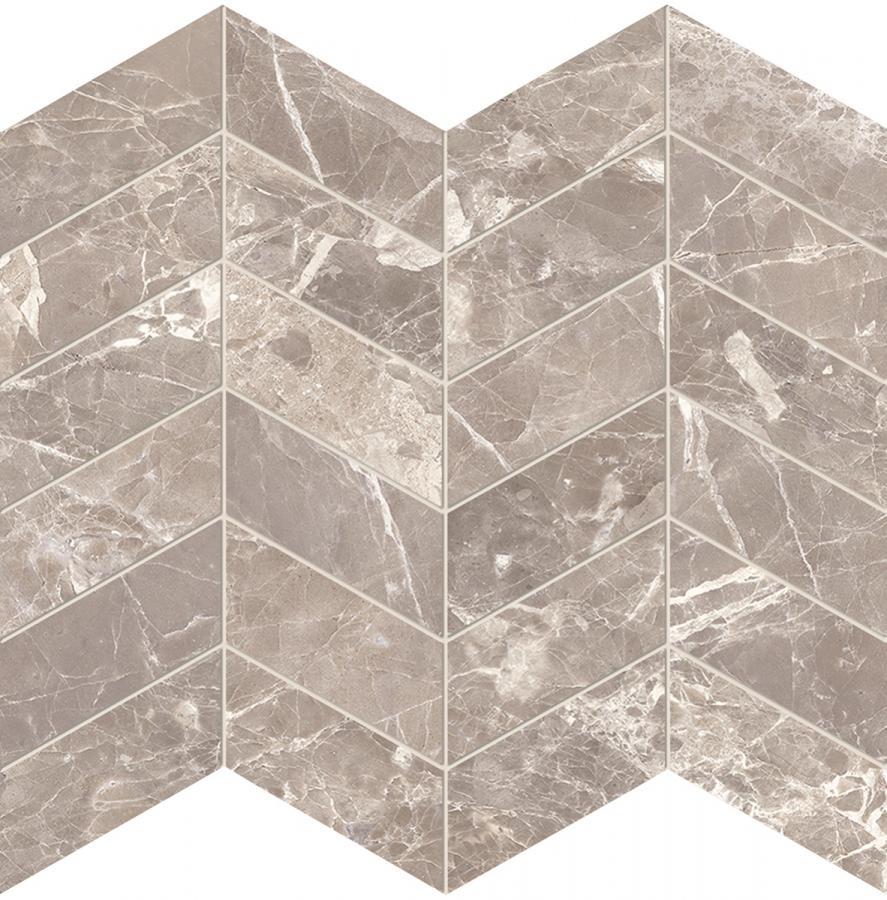 Provenza Unique Marble Mosaico Arrows Moon Grey matt SilkTech Matte 30x30 cm