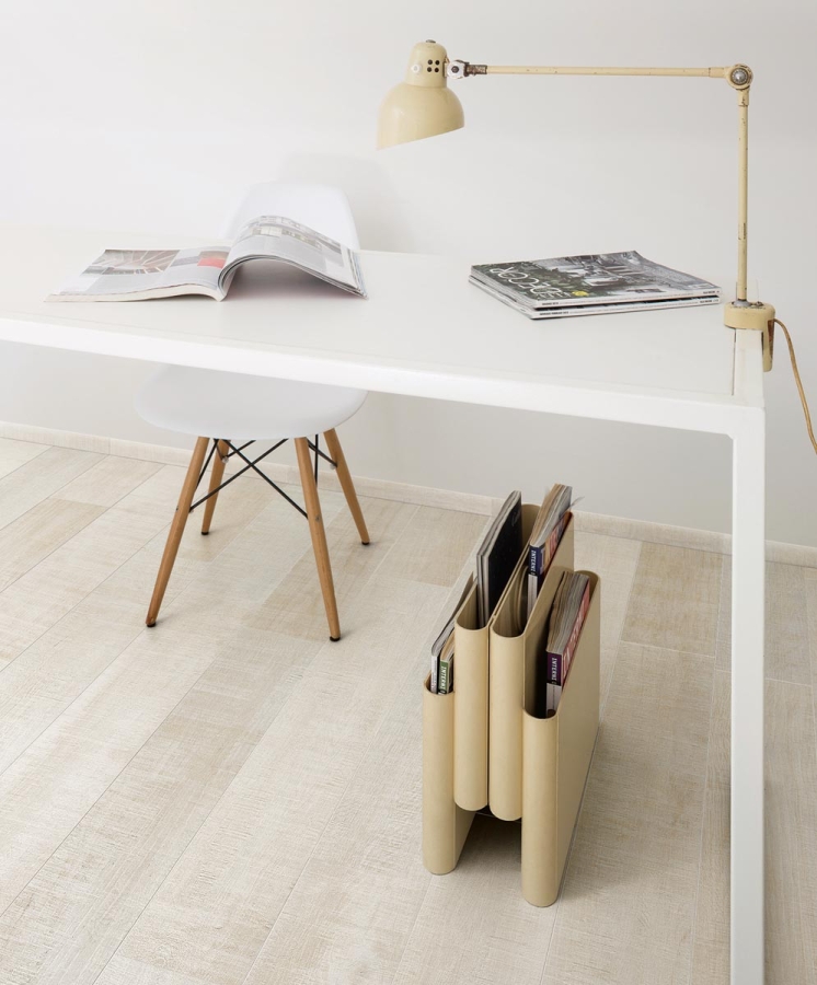 Florim Creative Design Wooden Tile White Strukturiert Bodenfliese 20x120 cm