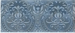 PrimeCollection Vintage Wall Dekor Blue Steel glänzend 11x25 cm
