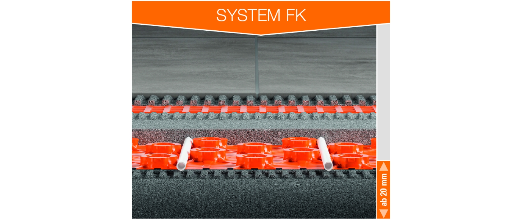 Das Leichtgewicht - Schlüter-BEKOTEC-EN FK Aufbauhöhe: 20-27 mm(zzgl. DITRA-Entkopplungsmatte