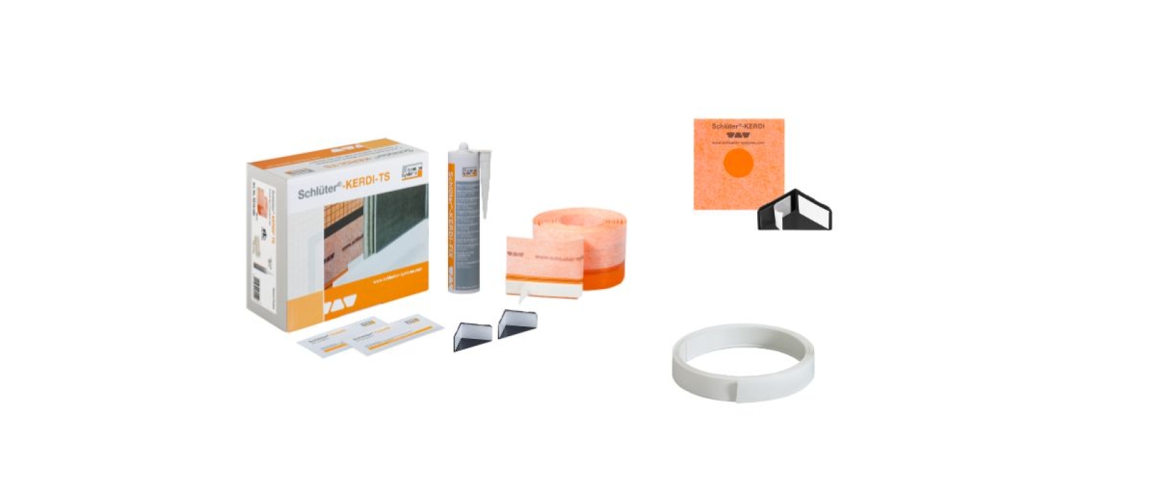 Andichtungs-Set KERDI-TS und Schneidschutz KERDI-CP