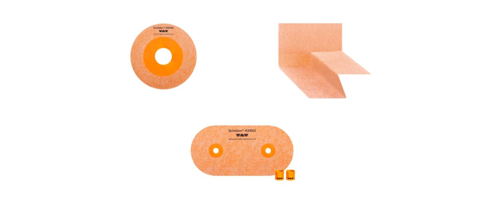 Formteile KERDI (Manschetten, Ecken, Rohrdurchführungen)