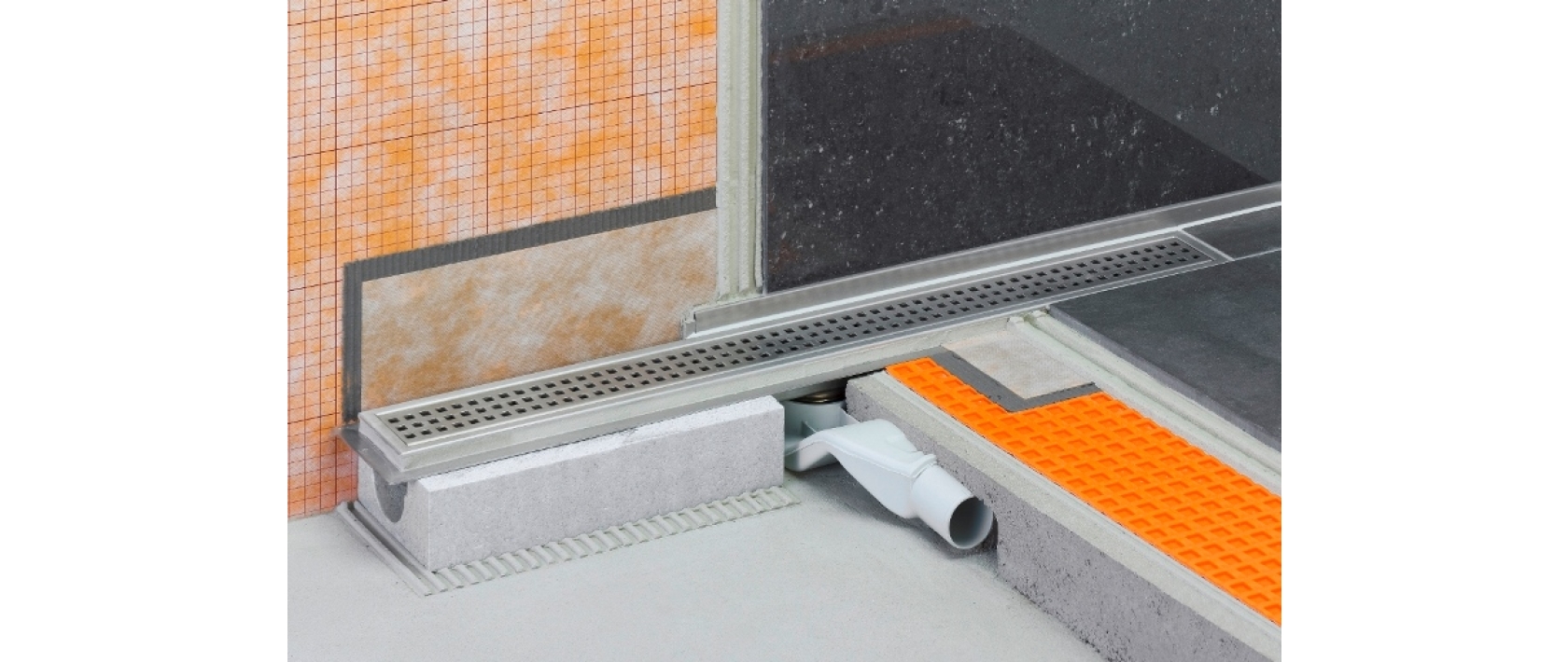 Ablauf Horizontal - KERDI-LINE-F/H