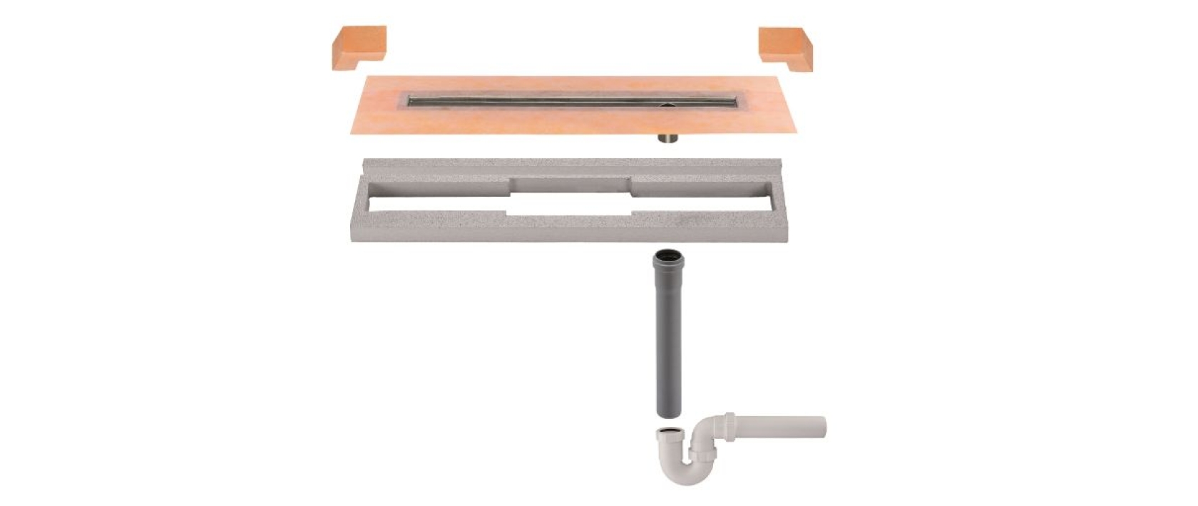 KERDI-LINE-VOS mit Siphon - dezentral