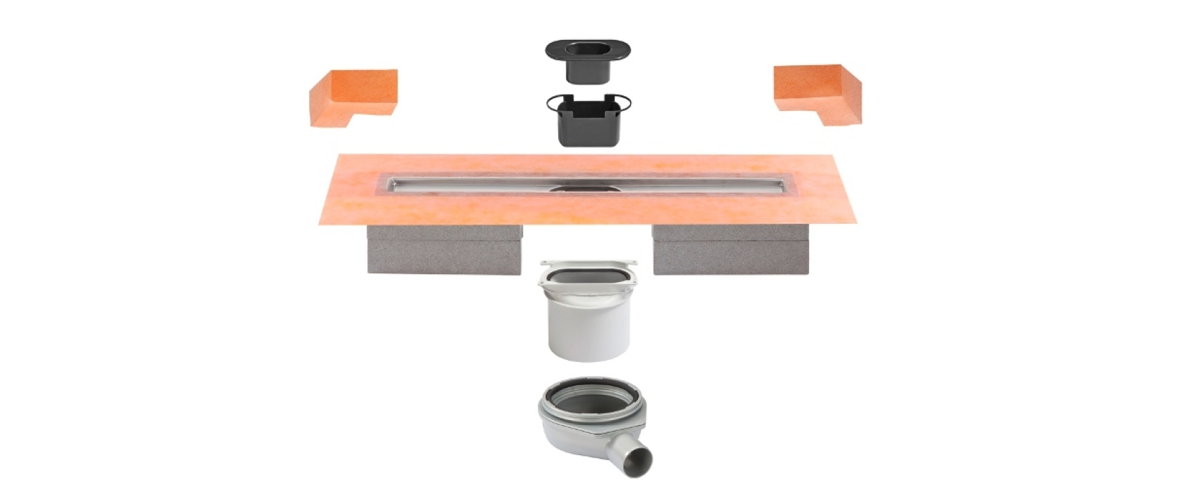 Ablauf Horizontal H50 G2 - Einbauhöhe: 120 mm