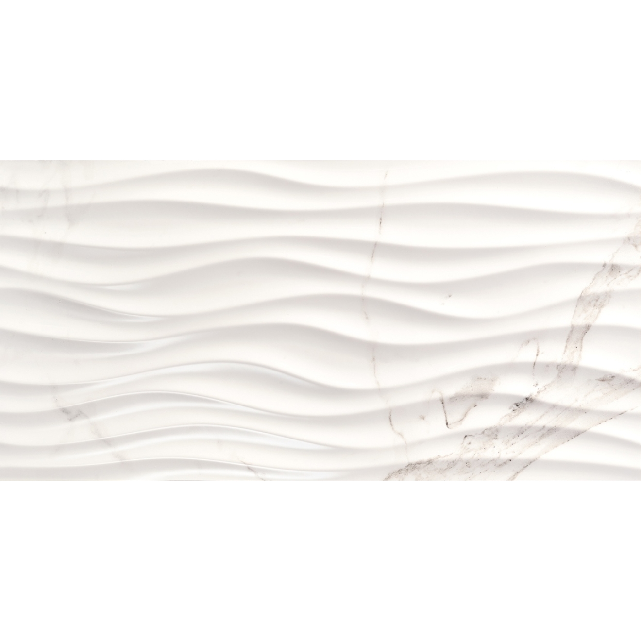 Love Tiles Precious Calacatta Shine Wanddekor Curl 35x70 cm