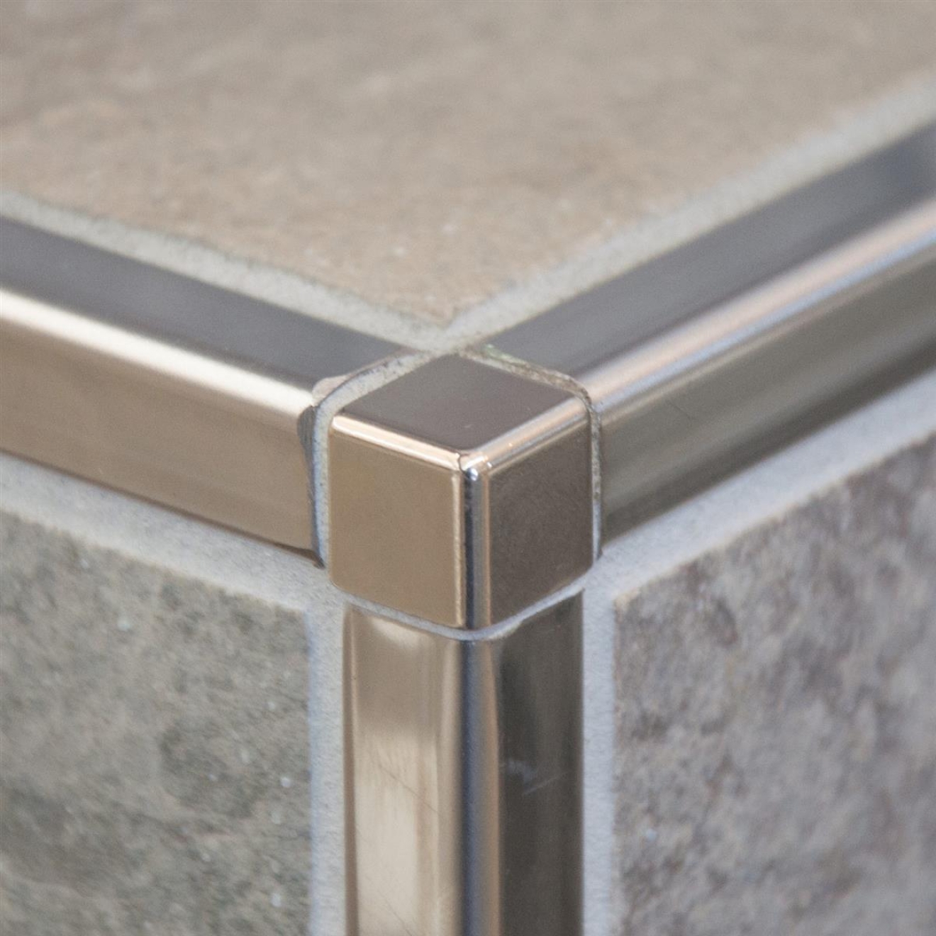 Schlüter, Quadec-E Ecken, edelstahl Vollmaterial, Quadec-E-Ecken EV/Q90E