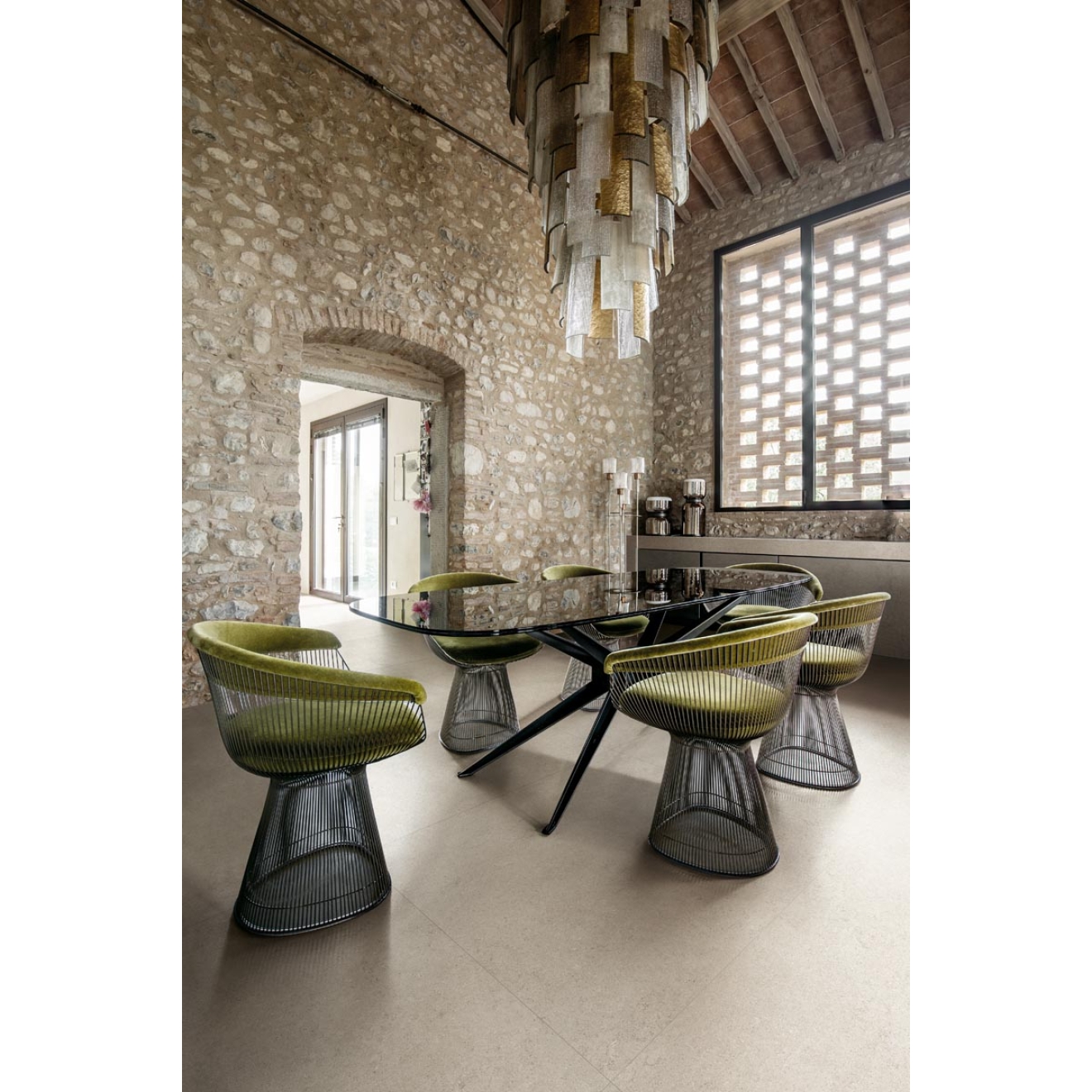 Florim Creative Design Sensi White Fossil R+PTV Boden- und Wandfliese 80x80 cm