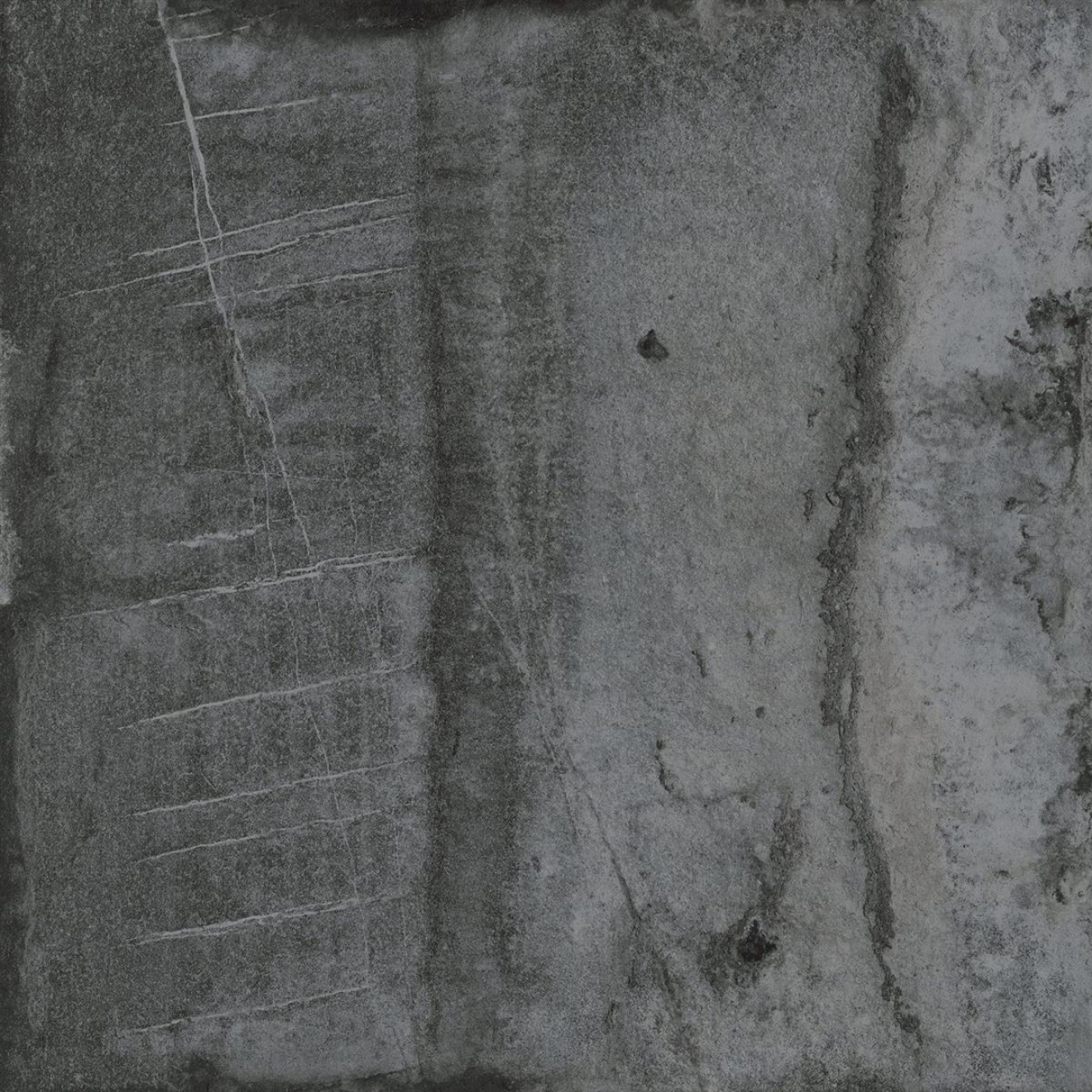 PrimeCollection Cima di Castello Bodenfliese Nero 80x80 cm