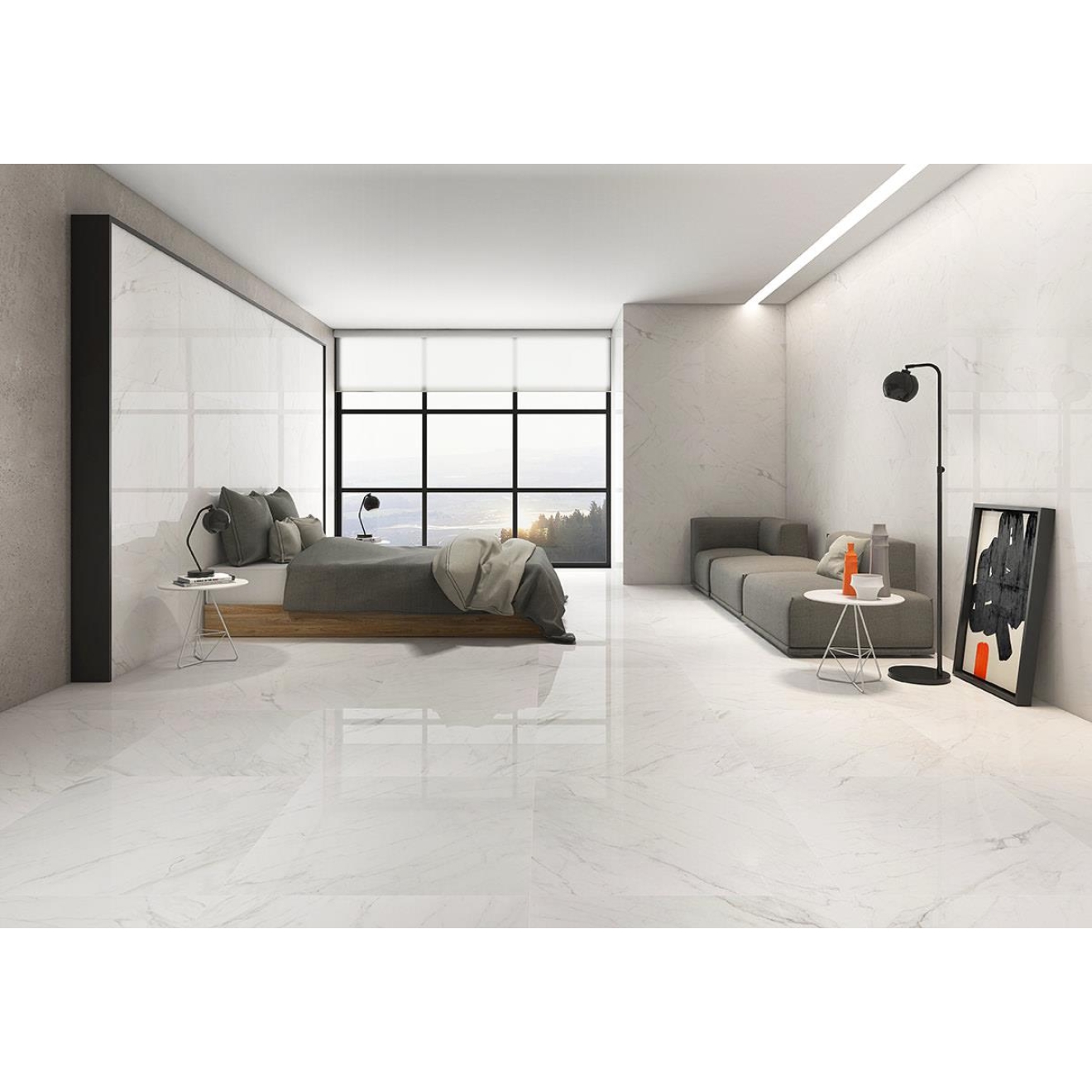 Keraben Evoque Wandfliese blanco 30x90 cm