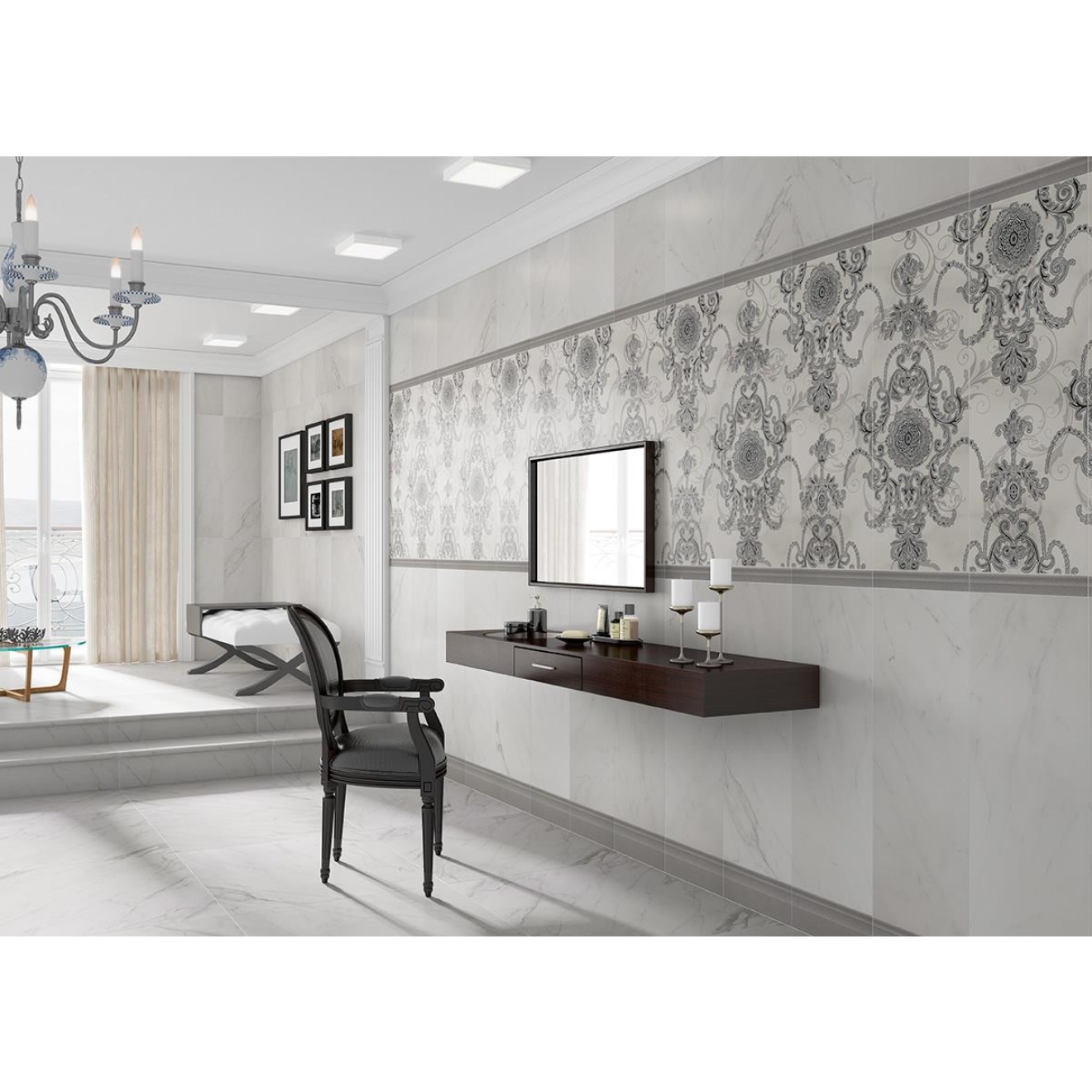 Keraben Evoque Wandfliese blanco 30x90 cm