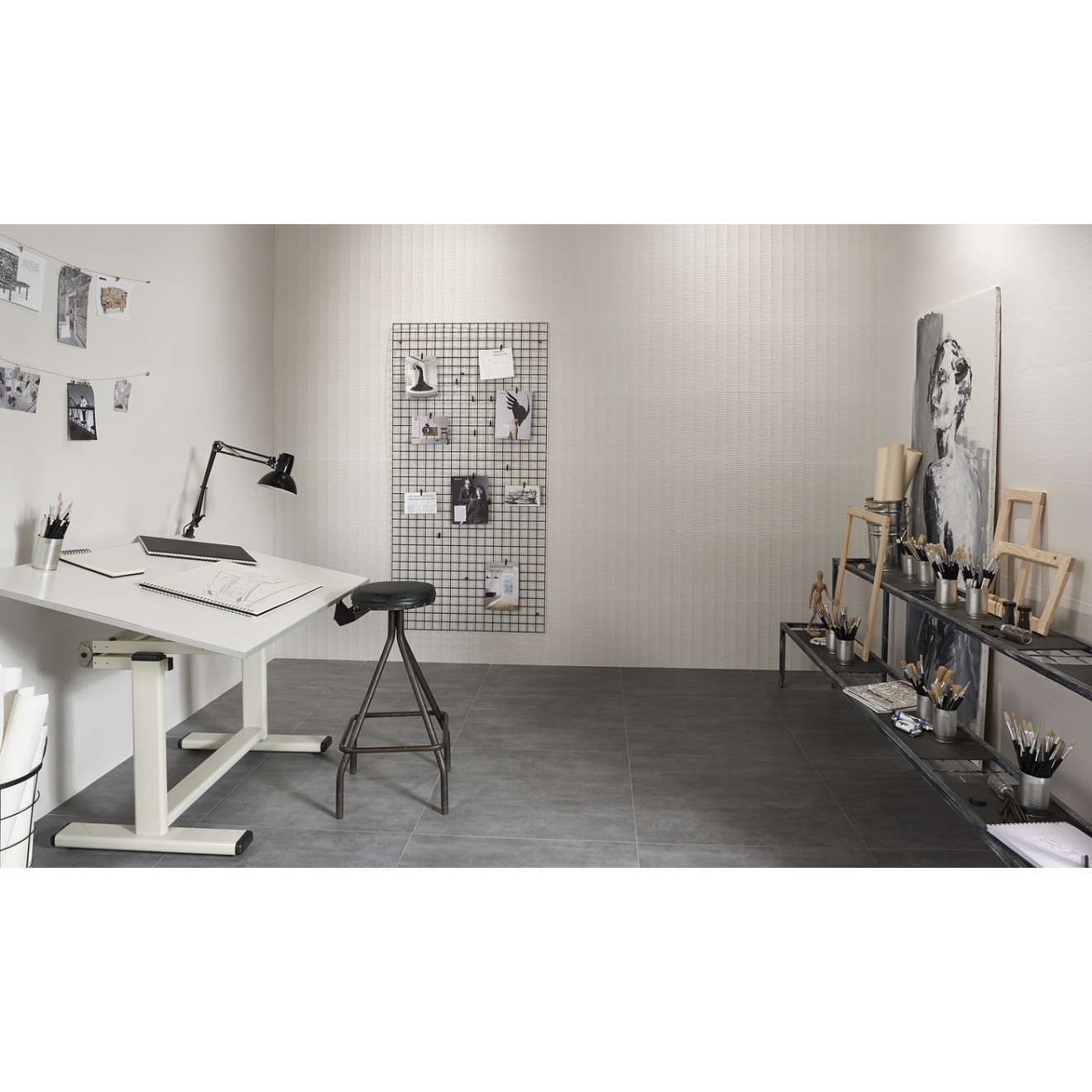 Keraben Essential Wandfliese Cavity White 30x60 cm