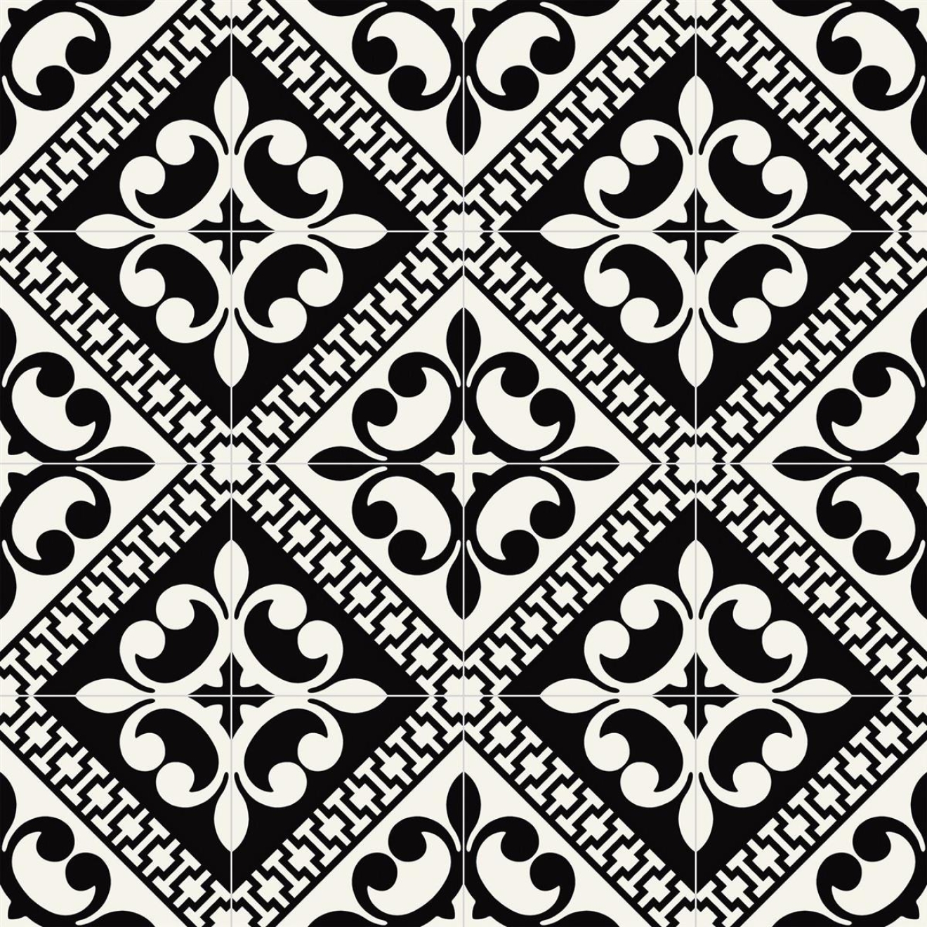 PrimeCollection Paris Bodenfliese und Wandfliese Vivienne Nero 20x20 cm