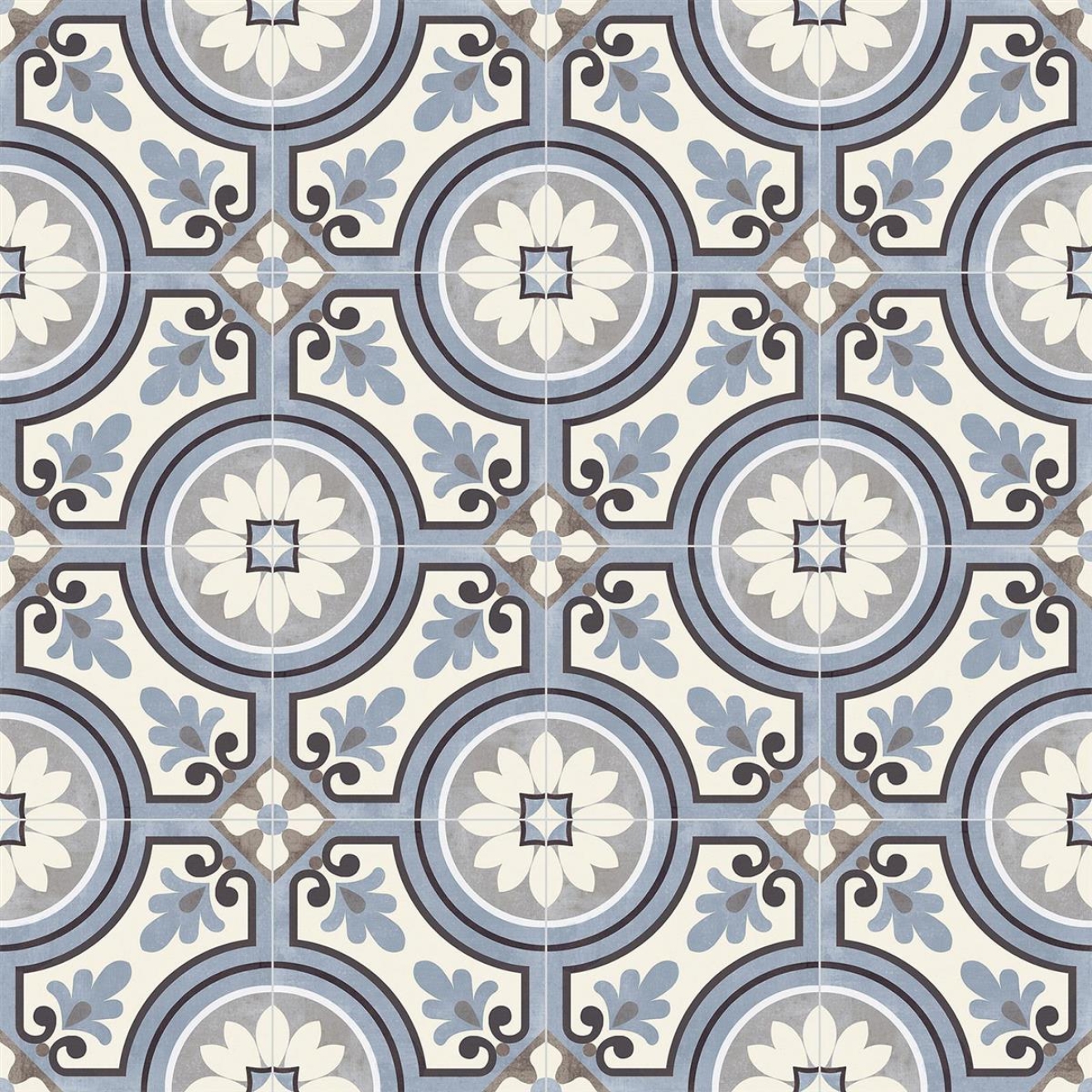 PrimeCollection Paris Bodenfliese und Wandfliese Saint Germain Blu 20x20 cm