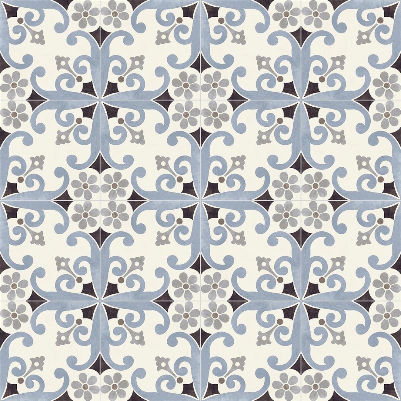 PrimeCollection Paris Bodenfliese und Wandfliese Montmartre Blu 20x20 cm