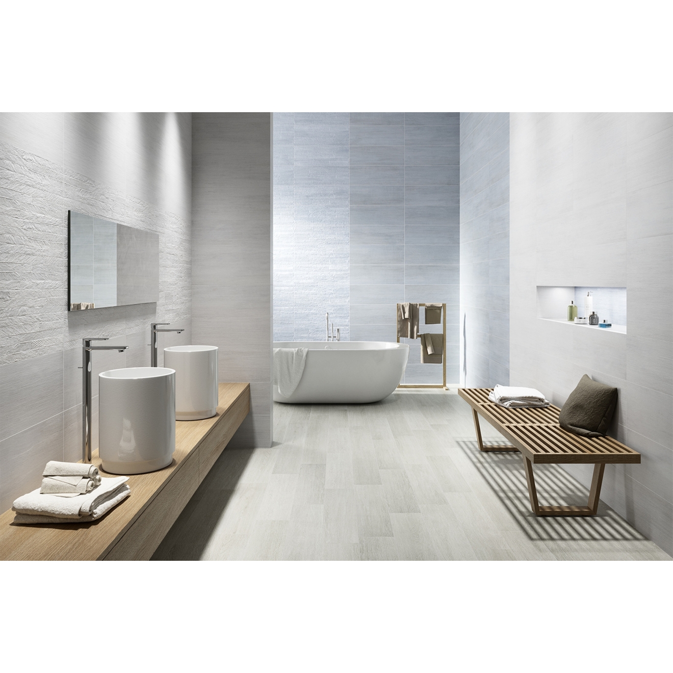 Keraben Hanko Dekor Concept azul matt 25x70 cm