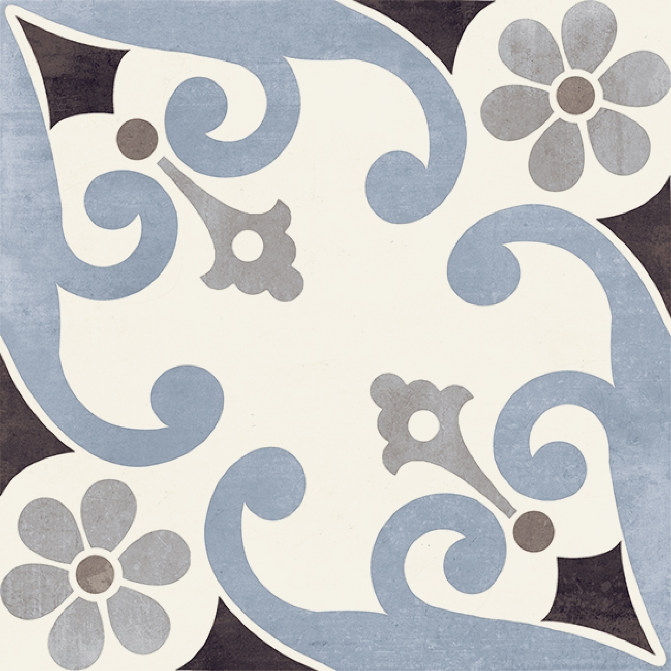 PrimeCollection Paris Bodenfliese und Wandfliese Montmartre Blu 20x20 cm