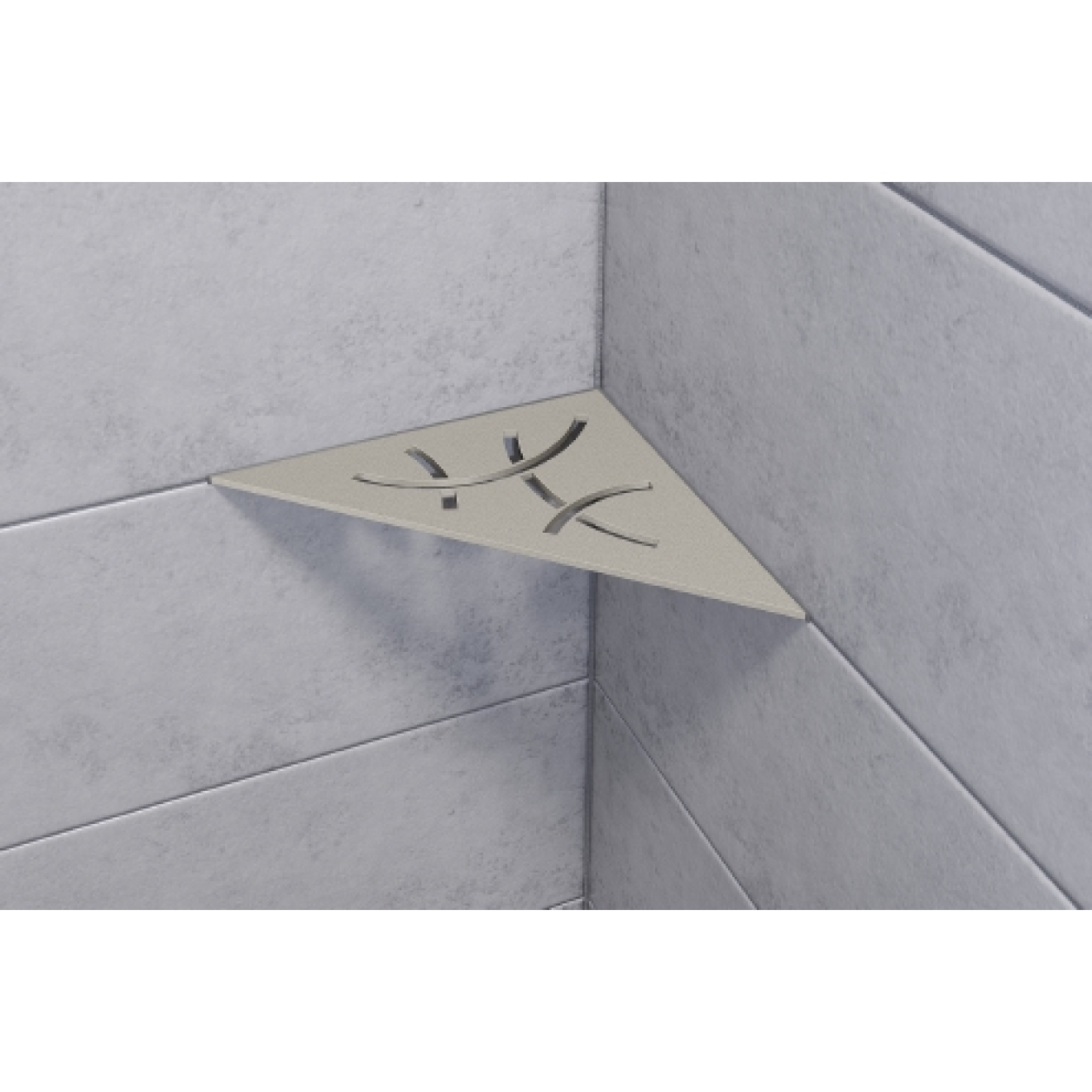 Schlüter Wandablage SHELF-E Steingrau 210x210 mm