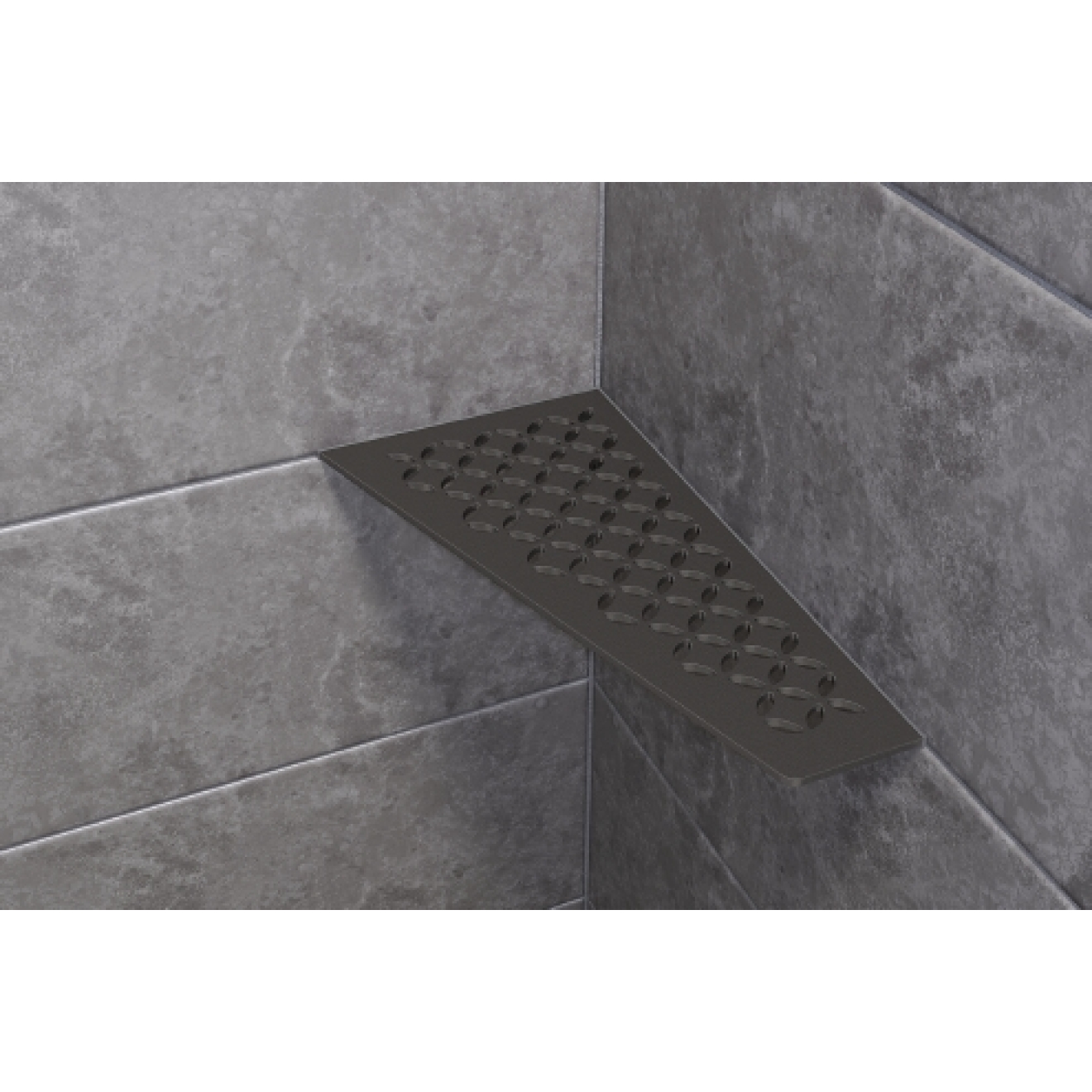 Schlüter Wandablage SHELF-E Dunkelanthrazit 154x295 mm