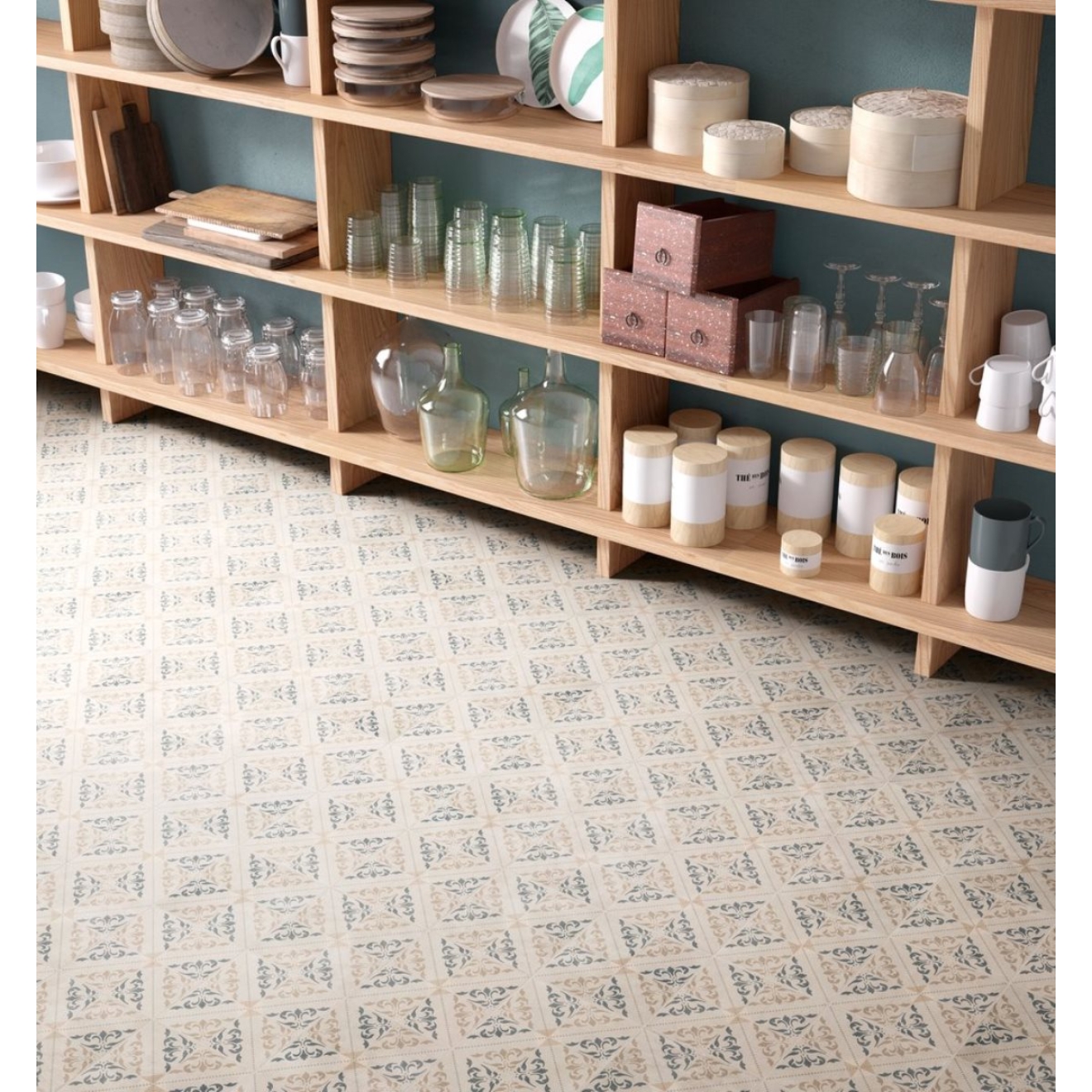 PrimeCollection Patchwork Vintage Bodenfliese und Wandfliese Dekor 02 20x20 cm