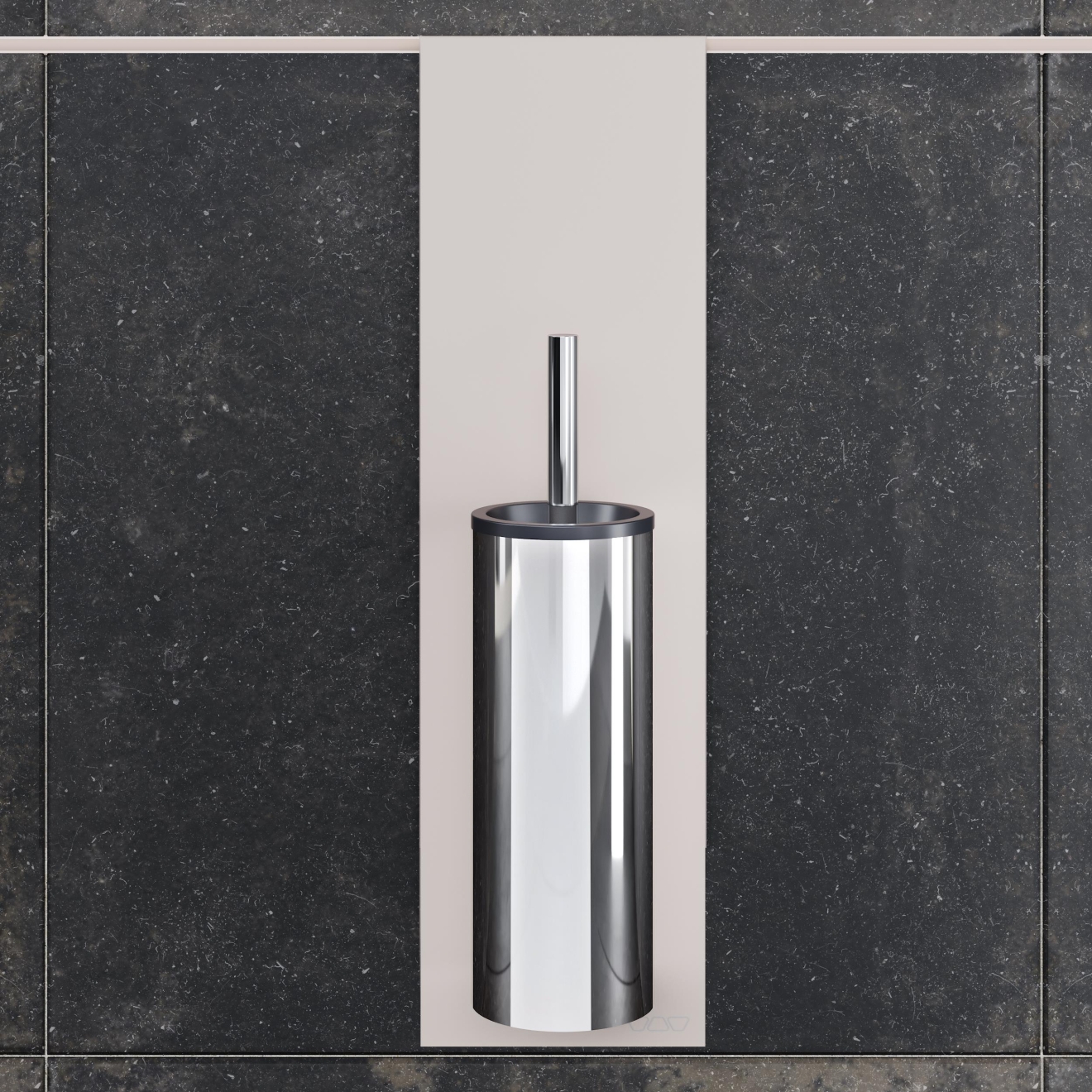 Schlüter WC-Bürstenset Serie PLAN Creme