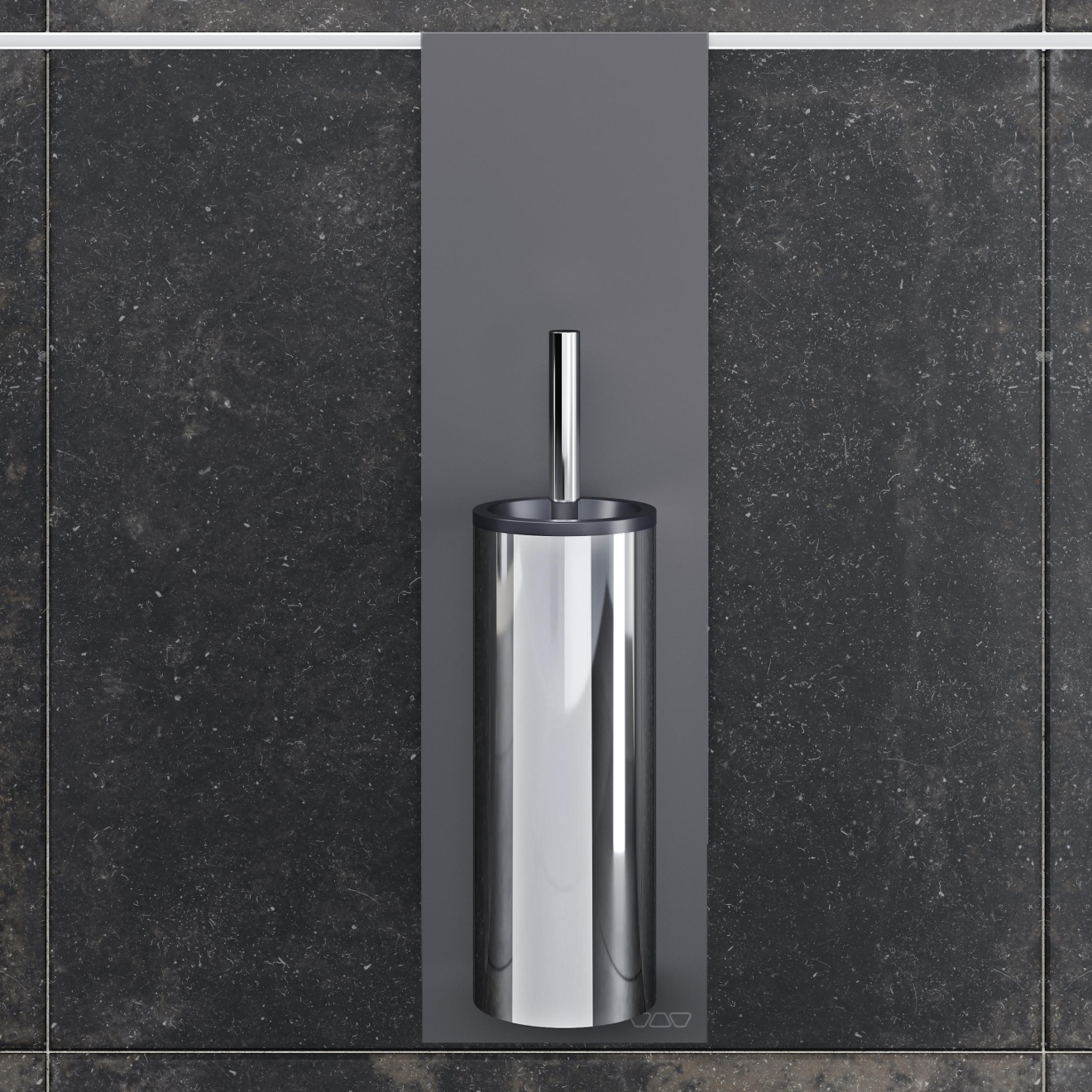 Schlüter WC-Bürstenset Serie PLAN Dunkelanthrazit