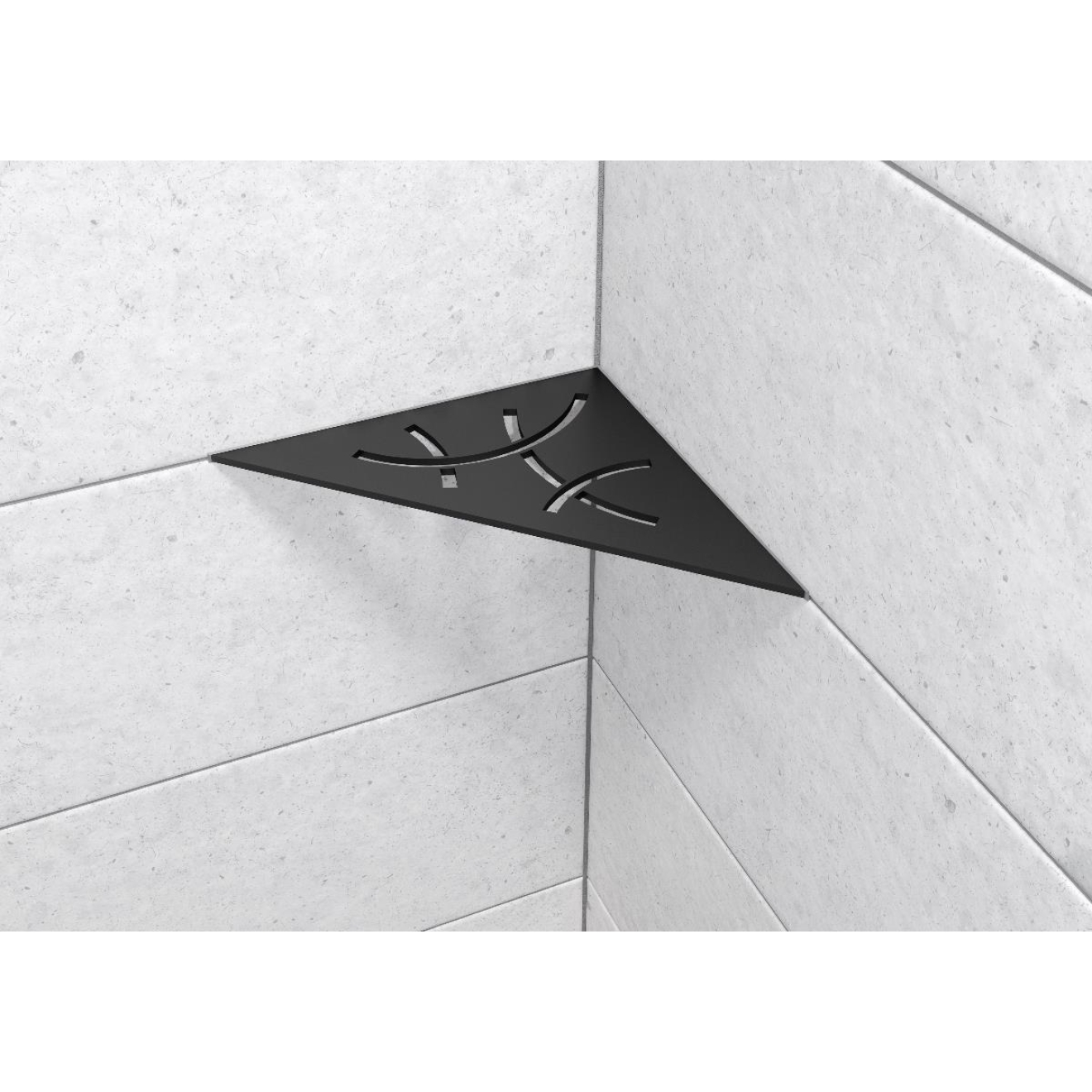 Schlüter Wandablage SHELF-E Graphitschwarz matt 210x210 mm