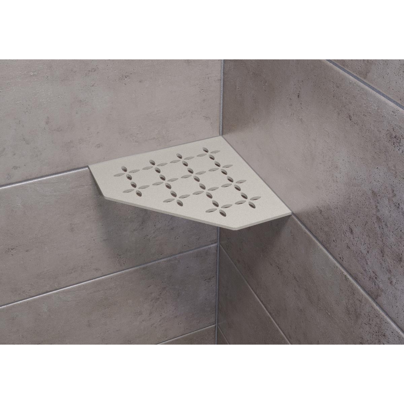 Schlüter Wandablage SHELF-E Beigegrau 195x195 mm